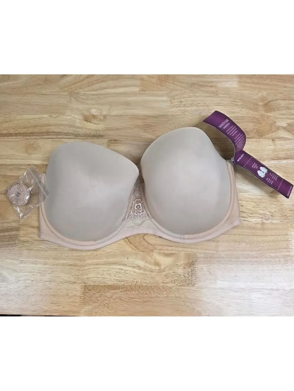 Vanity Fair Women’s Beauty Back Strapless Smoothing Bra Rose Beige 38D